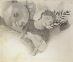 Study for a Head in The Days of Creation, c1871-1875