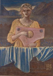 Study of a Woman with a Musical Instrument