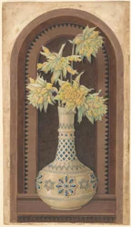 Narcissus in a Blue and White Vase