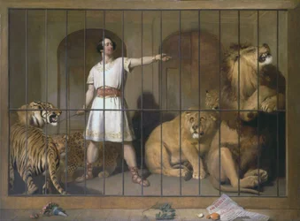 Portrait of Mr. Van Amburgh, As He Appeared with His Animals at the London Theatres