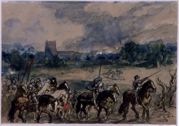 Study for Margaret of Anjou Taken Prisoner After the Battle of Tewkesbury