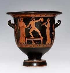 Satyr Dancing Apulian Krater