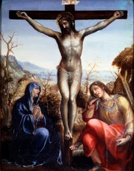 The Crucifixion with the Virgin and John the Baptist, c1540