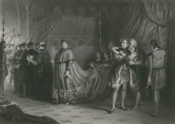The Quarrel of Wolsey and Buckingham, King Henry VIII