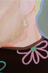 Blonde Woman Pink Flower