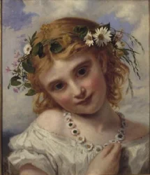Young Girl with a Garland of Marguerites