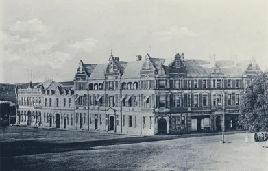 Church Square, East Side, Pretoria (b/w photo)