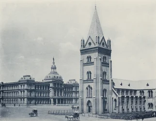 Dutch Reformed Church, Pretoria (b/w photo)