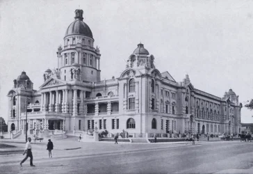 The Town Hall from the Royal Hotel, Durban
