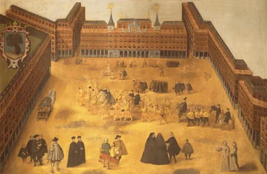 View of Plaza Mayor in Madrid