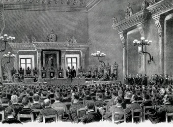 A Gathering of Catalan Nationalists in the Manresa City Hall