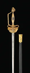 An Important Diamond-Set Gold-Hilted Sword, c.1814-15