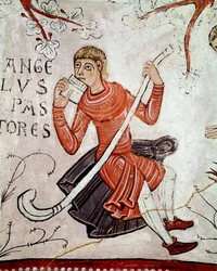 Annunciation to the shepherds (detail)