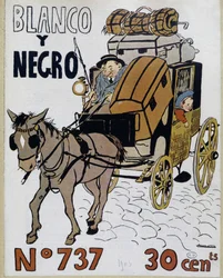 Calèche - cover of "Blanco y Negro", No. 737