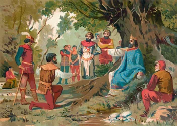 Charlemagne Administering Justice in Public