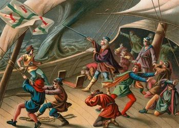 Columbus Calms a Waterspout