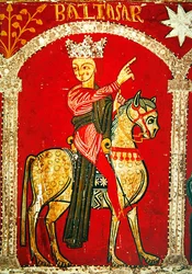 Altar frontal depicting Balthasar (detail)