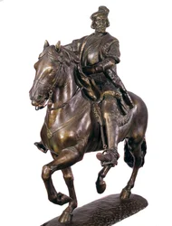 Equestrian portrait of Hernan Cortes
