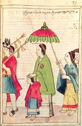 Illustration of an Inca Queen from 