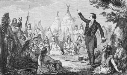 Joseph Smith, Founder of the Mormon Church, Preaching to Indians, from 