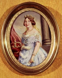 Miniature portrait of Queen Isabella II