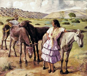Return of the fair, between Puerto Real and Jerez de la Frontera. Anonymous painting