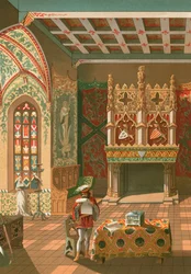 Salon of a feudal castle