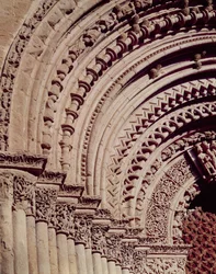 Sculptural detail from the facade of the main portal