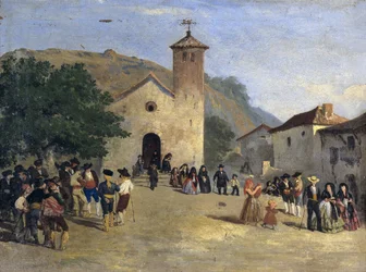 Coming out from a Mass. Anonymous painting