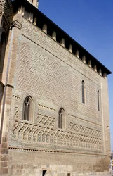 Spain, Zaragoza. La Seo, Mudejar Wall.
