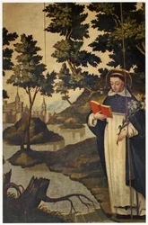 St. Dominic holding the lily