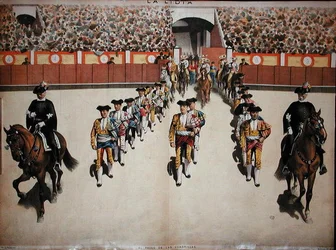 The Entry of the Toreadors with their Quadrille in to the Arena, c.1885