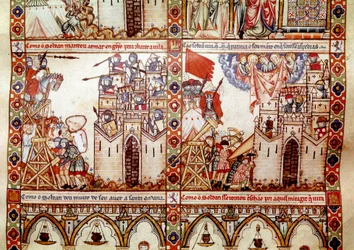 The Saracens Besieged a Christian City (detail)
