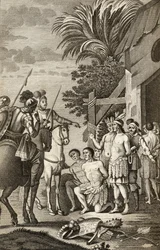 The Spanish conquest of Chile by Alonso de Ercilla, from 