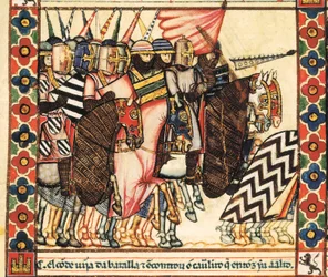The bull of Plasencia, Song 144, miniature taken from the canticle of Saint Mary