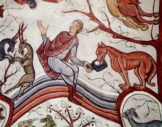The Cycle of Months: The Announcement to the Shepherds (detail)