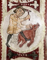 The Cycle of the Months: November (Pig Slaughtered) (detail)