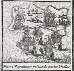 The Death of Magellan in a Battle with the Indians