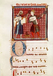 Two Musicians, One Moorish and the Other is Spanish Christian (detail)
