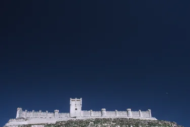 View of the castle from the Duero river valley