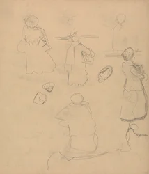 Cave of the Golden Calf: Studies of a Woman in a Coat and Hat