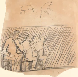 Cave of the Golden Calf: Study of Musicians and Animals