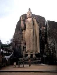The great Buddha of Avukana. Sri Lanka. 5th century