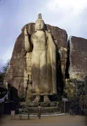 The great Buddha of Avukana. Sri Lanka. 5th century