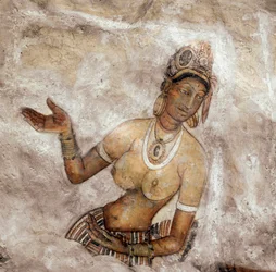 View of the maid (fresco of the lion rock, 5th century)