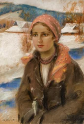 Girl with Red Headscarf