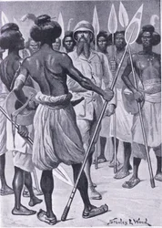 The type of warrior Burton met in Somaliland (illustration from Cassell