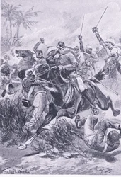 Volunteer cavalry outside Lucknow, 30th June 1857