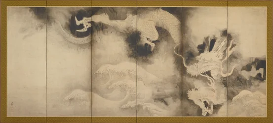 Dragons and Clouds, Momoyama or Edo Period
