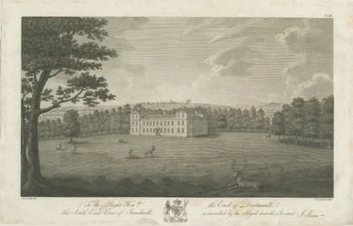 Sandwell Park - Hall: engraving